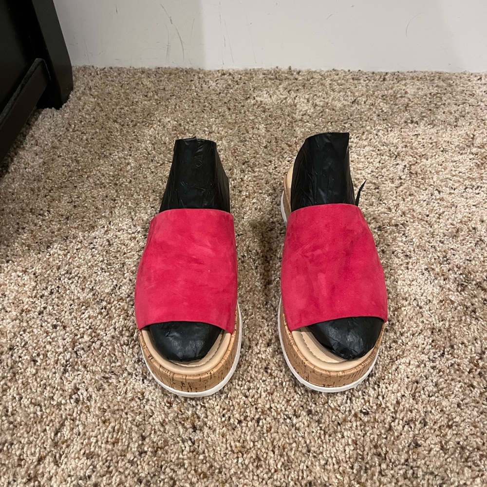 Barely worn Via Spiga suede sandals